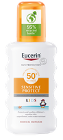 EUCERIN Sun Kids Sensitive Protect SPF 50+ izsmidzināms saules aizsarglīdzeklis, 200 ml