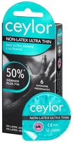 CEYLOR Non-Latex Ultra Thin condoms, 6 pcs.