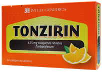 TONZIRIN 8,75 mg lozenges, 24 pcs.