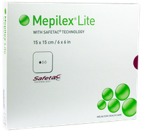 MEPILEX  Lite 15x15 см перевязочный материал для ран, 5 шт.