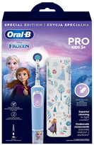 ORAL-B Pro Kids Frozen ar ceļojumu futrāli elektriskā zobu birste, 1 gab.
