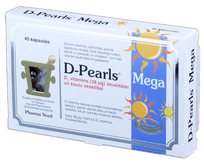 Pharma nord D-Pearls Mega 38 µg tabletes, 40 gab.