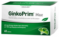 GINKOPRIM   Max 60 mg tabletes, 60 gab.
