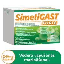 SIMETIGAST FORTE 240 mg kapsulas, 60 gab.