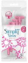 GILLETTE Venus Simply Basic 2 vienreizlietojamie skuvekļi, 5 gab.