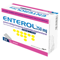 ENTEROL 250 mg or the preparation of oral suspension powder, 20 pcs.