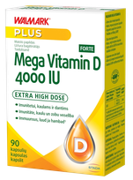 WALMARK   Mega D3 vitamīni 4000 IU Forte капсулы, 90 шт.