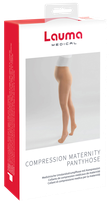 LAUMA MEDICAL Medical Compression Maternity Pantyhose Closed Toe AT401 Class A Beige Size 2, 1 pcs.