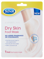 SCHOLL Dry Skin No Added Fragrance maska kājām, 1 pāris