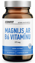 ICONFIT Magnesium B6 375mg kapsulas, 90 gab.
