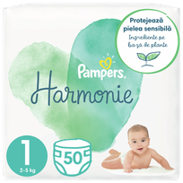 PAMPERS Harmonie 1 (2-5 kg) diapers, 50 pcs.