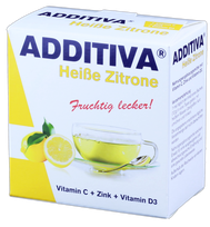ADDITIVA Citrons  + C Vitamīns + Cinks + D3 vitamīns karstais dzēriens, 10 gab.