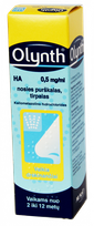 OLYNTH HA  0,5 mg/ml deguna aerosols, 10 ml