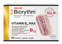 BIORYTHM Vitamin B12 Max kapsulas, 30 gab.