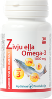 APTIEKAS PRODUKCIJA Cardio Fish Oil Omega-3 1000 mg capsules, 30 pcs.