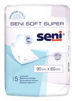 SENI Soft Super 60 x 90 cm absorbent bed pad, 5 pcs.