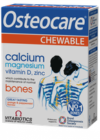 OSTEOCARE Calcium Magnesium Vitamin D Zinc košļājamās tabletes, 30 gab.