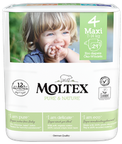 MOLTEX Eco Pure & Nature 4 Maxi (7-18 kg) autiņbiksītes  , 29 gab.