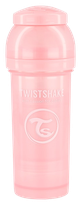 TWISTSHAKE Anti-Colic 2+ mēn. (rozā) pudele, 260 ml