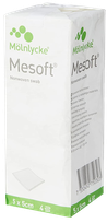 MESOFT   5x5 cm 4-ply non-sterile wipes, 100 pcs.