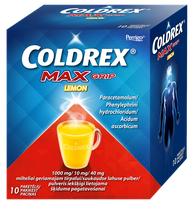 COLDREX  MaxGrip Lemon for oral solution powder, 10 pcs.