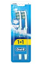 ORAL-B 3D White 40 Medium зубная щётка, 2 шт.