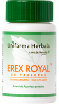 UNIFARMA HERBALS Erex Royal tabletes, 60 gab.