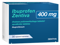 IBUPROFEN Zentiva 400 mg apvalkotās tabletes, 30 gab.