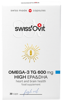 SWISS OVIT  Omega3 TG 600 mg Fish Oil softgel capsules, 30 pcs.