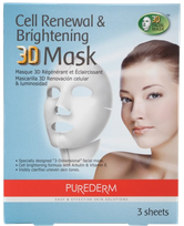 PUREDERM Cell Renewal & Brightening 3D sejas maska, 3 gab.
