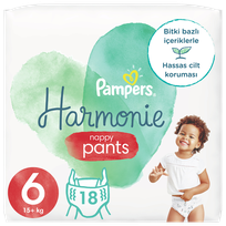 PAMPERS Harmonie Nappy Pants 6 (15+ kg) nappy pants, 18 pcs.