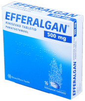 EFFERALGAN 500 mg putojošās tabletes, 16 gab.