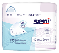SENI Soft Super 40 x 60 cm absorbējošie palagi, 5 gab.