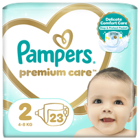 PAMPERS Premium Care 2, 4-8kg autiņbiksītes, 23 gab.