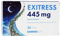 EXITRESS 445 mg apvalkotās tabletes, 30 gab.