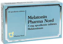 MELATONIN PHARMA NORD 3 mg tabletes, 30 gab.