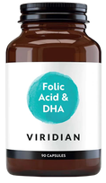 VIRIDIAN Folic Acid & DHA capsules, 90 pcs.