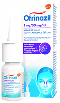 OTRIVIN 1mg/50mg/ml deguna aerosols, 10 ml