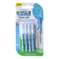 GUM Trav-Ler 1,6 mm zobstarpu birstīte, 6 gab.