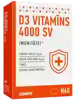 ICONFIT D3 Vitamin 4000 SV capsules, 60 pcs.