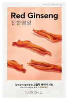 MISSHA Airy Fit Red Ginseng sejas maska, 19 g