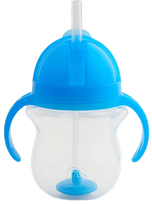MUNCHKIN 6m+, blue krūzīte ar salmiņu, 207 ml