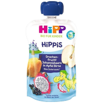 HIPP яблоко, груша, черная смородина, от 1 года пюре, 100 г