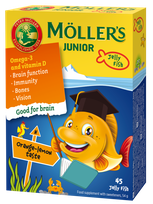 MOLLERS želejas zivtiņas, 45 gab.