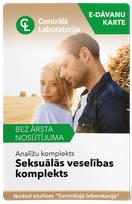 CENTRĀLĀ LABORATORIJA Seksuālās veselības komplekts analīžu komplekts, 1 gab.