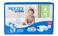 MOLTEX Premium Comfort 4 Maxi (9-15 kg) autiņbiksītes, 50 gab.