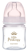 CANPOL BABIES Anti-colic PP Easy Start Royal Baby Pink pudelīte, 120 ml