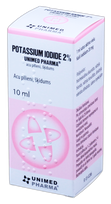 POTASSIUM IODIDE 2 % acu pilieni, 10 ml