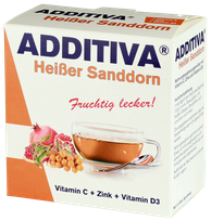 ADDITIVA Sea Buckthorn Vitamin C + Zinc + Vitamin D3 hot drink, 10 pcs.
