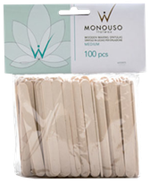 ITALWAX Medium 93x9x2 mm wooden spatulas, 100 pcs.